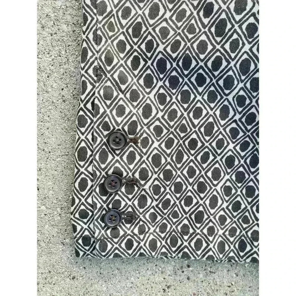 Lands End Womens Size 16 Khaki With Brown‎ Diamond Cropped capris Pants chino - Picture 5 of 6